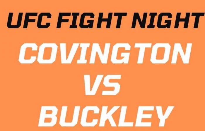 UFC Fight Night: Covington vs. Buckley: Zu welcher Zeit und auf welchem ​​Kanal kann man die Kämpfe live verfolgen?