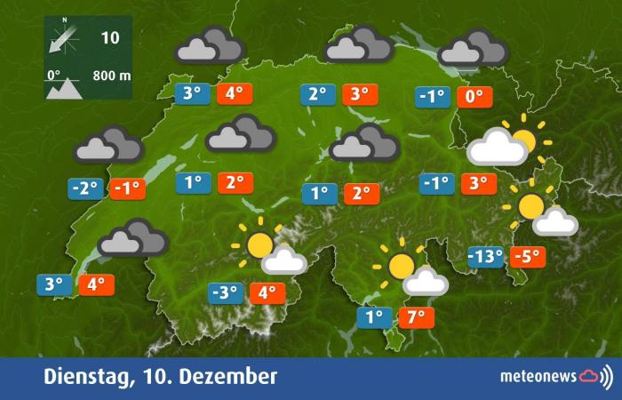 Hochnebel und Bise (9. Dezember 2024)