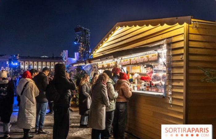 Der Weihnachtsmarkt am Place de la Concorde, der magische Markt gegenüber den Champs-Élysées in Paris