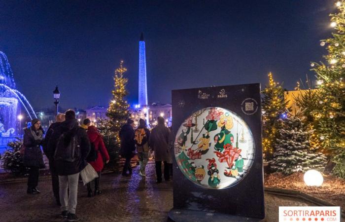 Der Weihnachtsmarkt am Place de la Concorde, der magische Markt gegenüber den Champs-Élysées in Paris