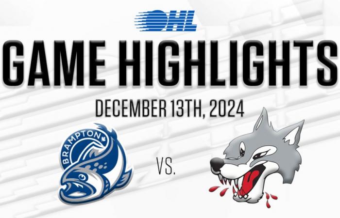 OHL-Highlights: Brampton Steelheads @ Sudbury Wolves 13. Dezember 2024