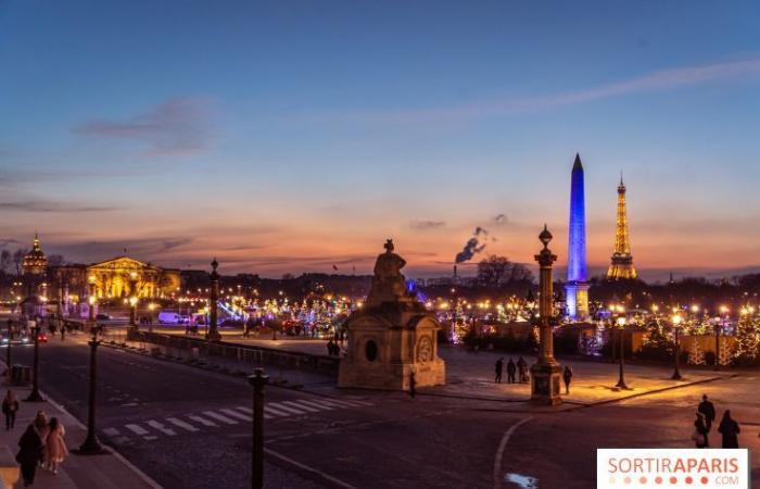 Der Weihnachtsmarkt am Place de la Concorde, der magische Markt gegenüber den Champs-Élysées in Paris