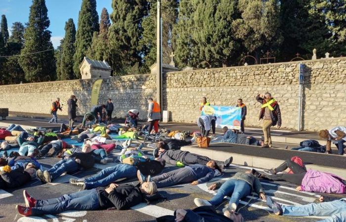 Auf der Straße liegende Fußgänger in Montpellier „warnen“ nach dem Tod einer über 70-jährigen Frau, die von einem Auto angefahren wurde