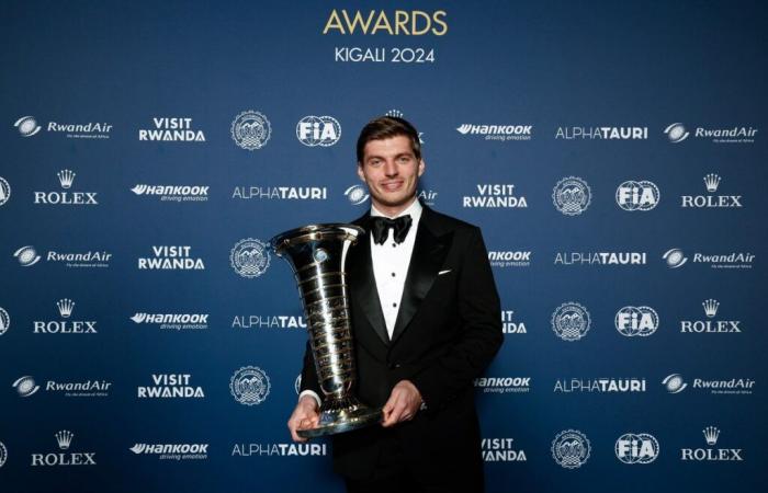 Verstappen und der Meister von 2024 erhielten ihre Trophäen bei der FIA-Gala