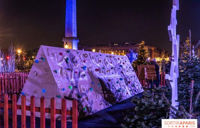 Der Weihnachtsmarkt am Place de la Concorde, der magische Markt gegenüber den Champs-Élysées in Paris