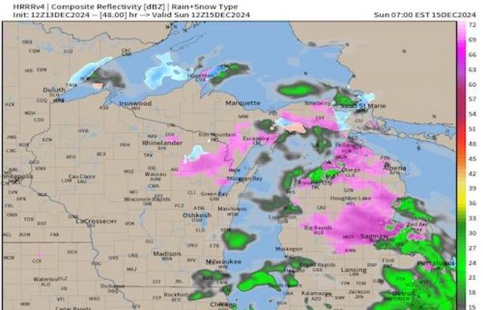 Eisiger Regen bereitete am Wochenende in Michigan leichte Sorgen