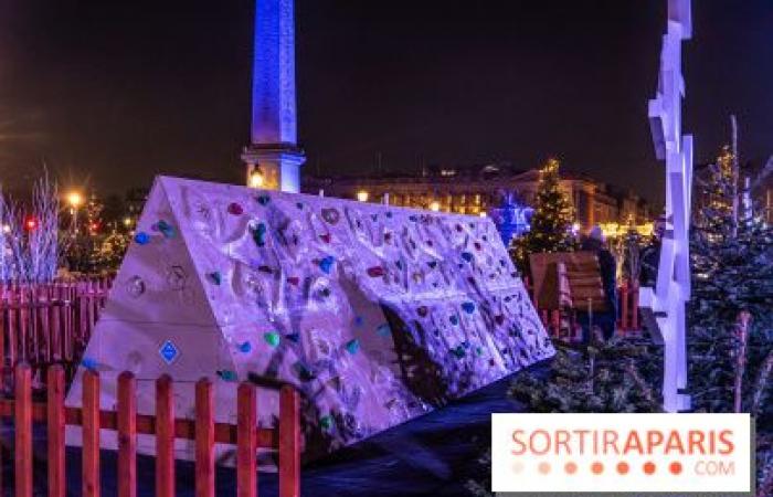 Der Weihnachtsmarkt am Place de la Concorde, der magische Markt gegenüber den Champs-Élysées in Paris