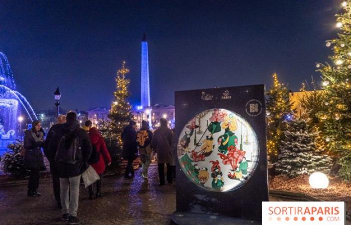 Der Weihnachtsmarkt am Place de la Concorde, der magische Markt gegenüber den Champs-Élysées in Paris