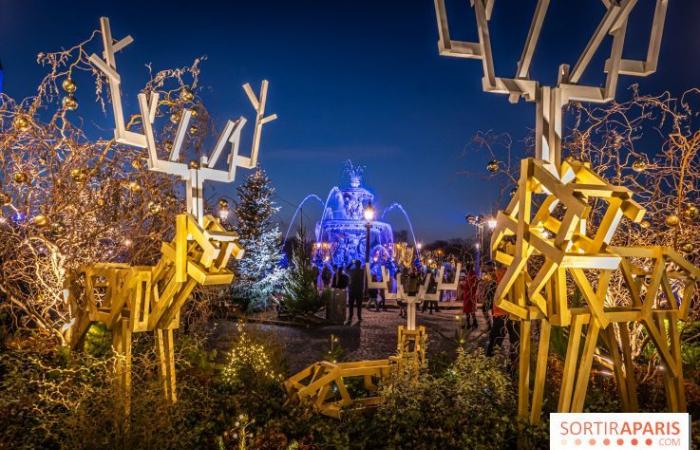 Der Weihnachtsmarkt am Place de la Concorde, der magische Markt gegenüber den Champs-Élysées in Paris