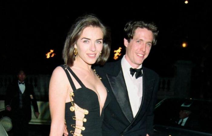 Elizabeth Hurley erinnert sich an Hugh Grants Reaktion auf das Sicherheitsnadel-Kleid von Versace: „Christus“