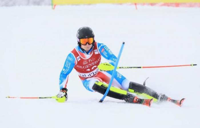 Steven Amiez führt die erste Runde des Val-d’Isère-Slaloms an