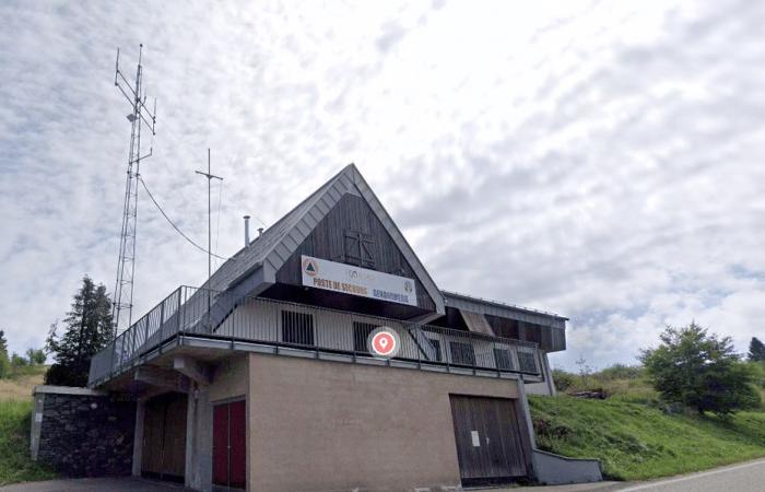 die Rettungsstation des verwüsteten Skigebiets