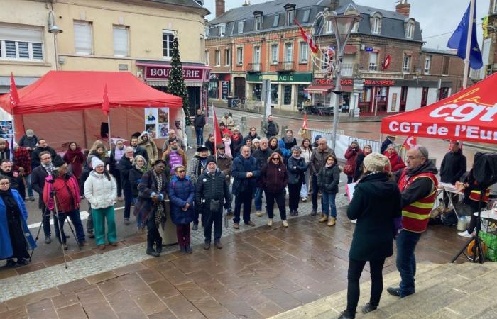 eine Demonstration gegen die Nationalversammlung