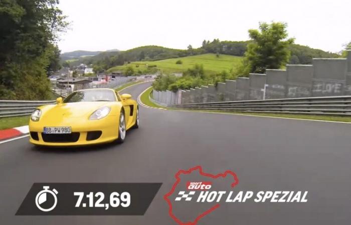 Mit seinen neuen Reifen hat der alte Porsche Carrera GT wirklich einige wirklich schöne Überreste