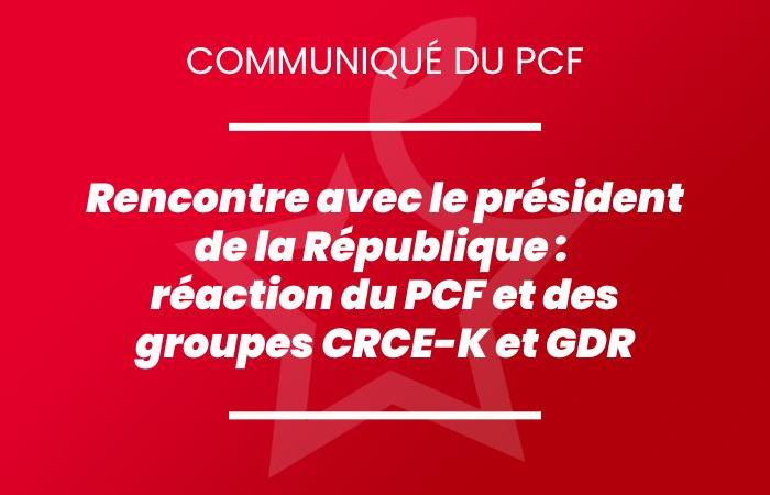 Reaktion der PCF und der CRCE-K- und DDR-Gruppen