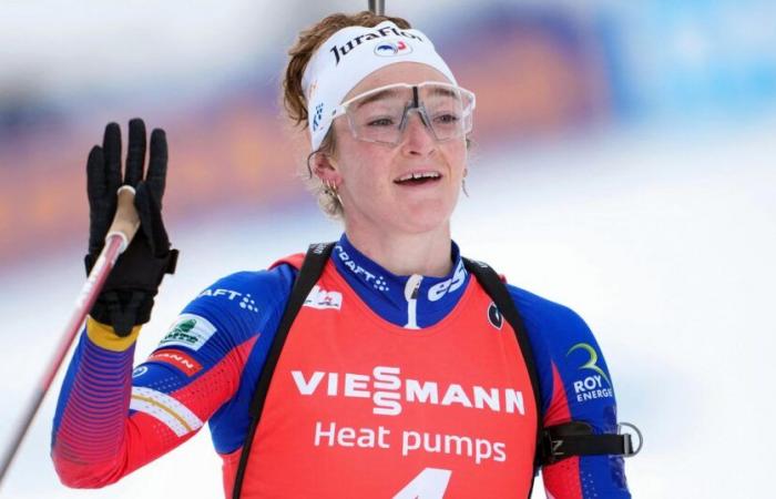 Hochfilzen – Damenverfolgung – Lou Jeanmonnot, Mondziel