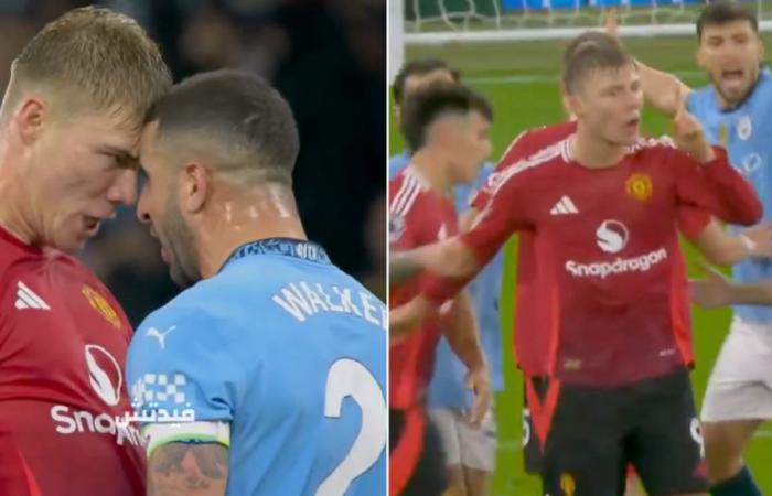 Fans erklären, warum Kyle Walker nach einem Zwischenfall bei Man City gegen Man Utd – Premier League hätte vom Platz gestellt werden müssen