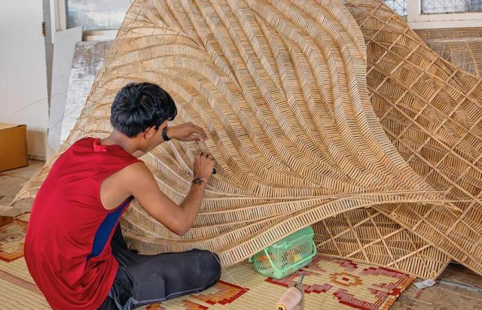 In Bangkok das goldene Know-how der Bambuskorbflechter