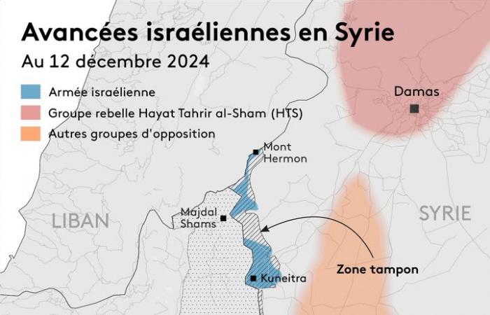 KARTE. Visualisieren Sie die Vorstöße der israelischen Armee in Syrien im strategischen Golangebiet