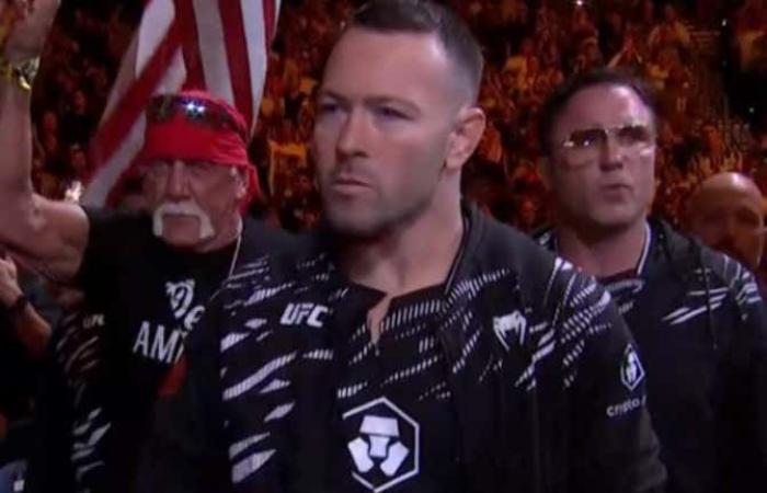 Hulk Hogan und Chael Sonnen begleiteten Colby Covington heute Abend in den Käfig