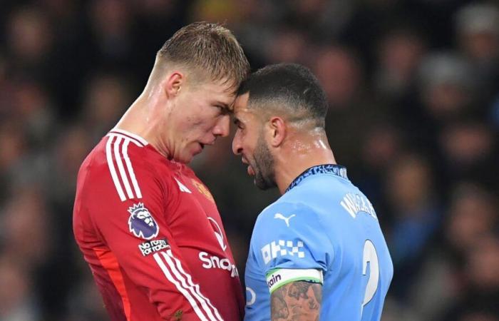 Rasmus Hojlunds Liebesbrief-Comeback nach dem Aufeinandertreffen von Kyle Walker beim 2:1-Sieg von Man Utd bei Man City im Manchester-Derby | Fußballnachrichten