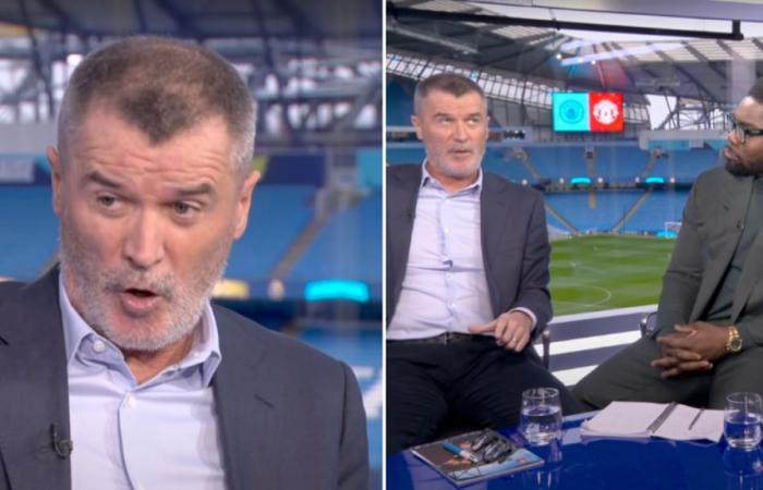 Roy Keane flucht, nachdem Micah Richards gefragt hat, wie Man Utd „den Funken zurückbekommen“ kann, und das ist ein Klassiker: Roy Keane – Man Utd