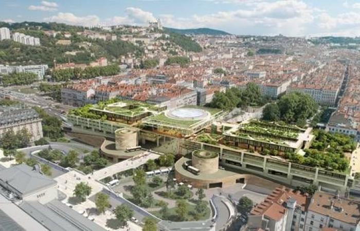 Wo befindet sich in Lyon das Projekt zur Umgestaltung des Bahnhofs Perrache?