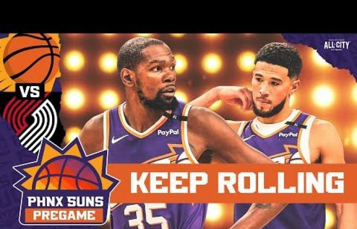 VORSPIEL: Werden Durant & Booker die Offensive der Suns gegen die Trail Blazer am Laufen halten?