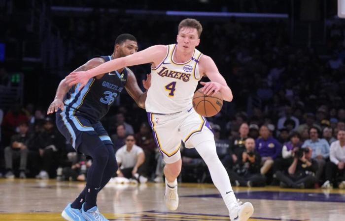 Dalton Knecht spielte 13 Minuten beim Sieg der Lakers gegen Memphis