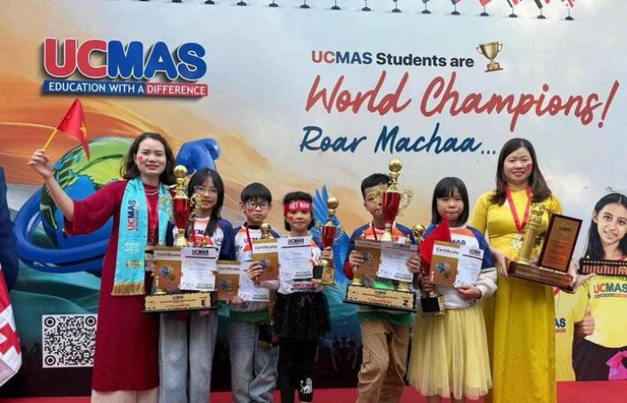 Vietnamesische Delegation gewinnt viele wichtige Auszeichnungen bei UCMAS 2024