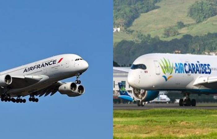 Air France im Aufstieg und Air Caraibes im freien Fall