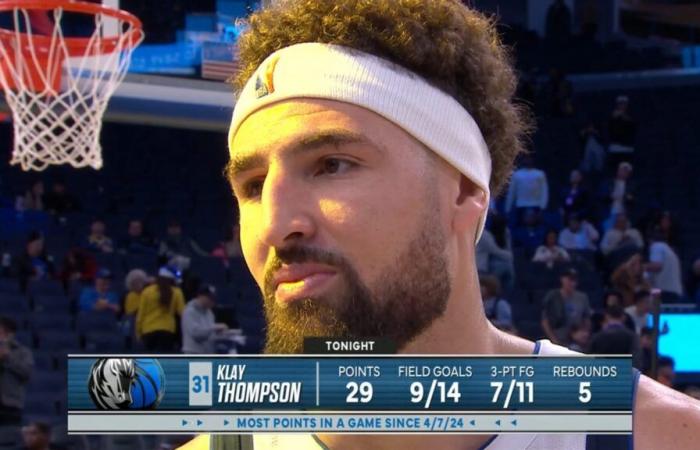 Klay Thompson (29 Punkte) erinnerte sich an die guten Erinnerungen an die Warriors