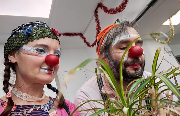 Auf den Spuren zweier Clowns in einer geriatrischen Abteilung in der Gironde