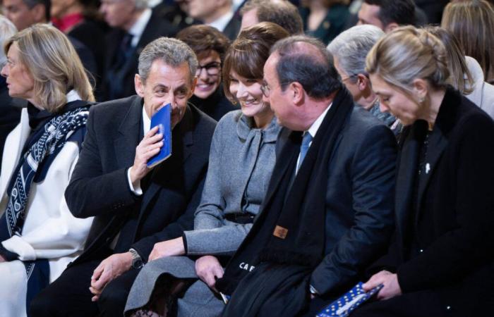 François Hollande verrät, dass er nach Notre-Dame mit Carla Bruni zu Abend gegessen hat, und erklärt es