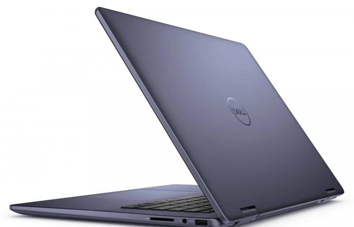 Promo 1109€ Dell Inspiron 16 7640 2-en-1, Ultrabook Tablette Tactile 16″ Mini-LED 2,5K 90Hz Blau mit 10h Meteor Ultra 7 155H IA Intel Arc RAM 32 Go SSD 1 To