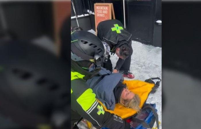 VIDEO. „Und ein Kopftrauma!“ : Schauspielerin Karin Viard liegt nach einem Skiunfall mitten im Festival auf einer Trage