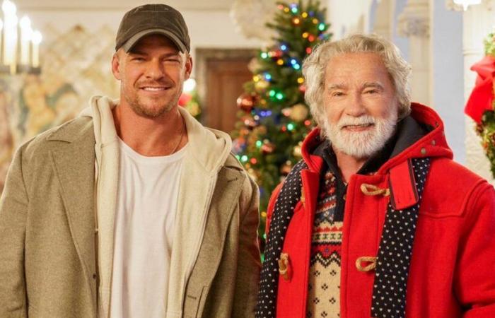 Erster Blick auf Alan Ritchsons neuen Weihnachtsfilm mit Arnold Schwarzenegger