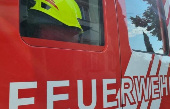 Baden-Württemberg. Brand in einer Farbenfabrik in Offenburg