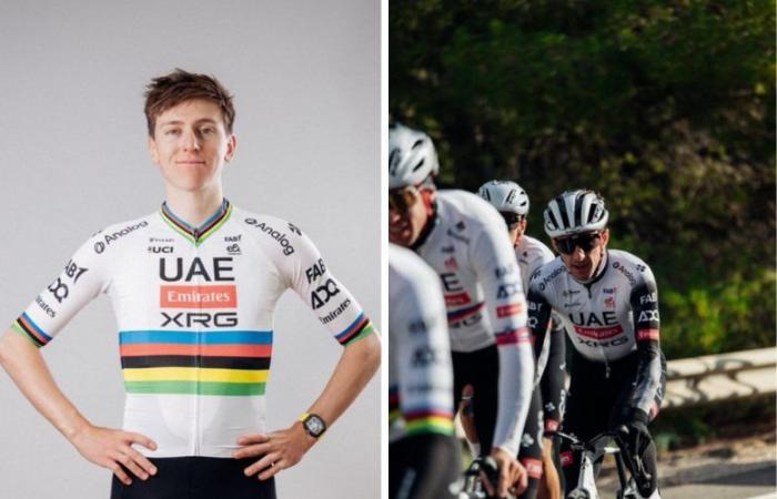 Radfahren. Straße – UAE Team Emirates XRG… Der neue Sponsor wird offiziell bekannt gegeben