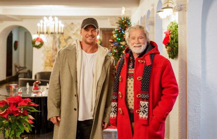 Arnold Schwarzenegger und Alan Ritchson beginnen mit der Produktion der Weihnachtsraubkomödie „Der Mann mit der Tasche“.