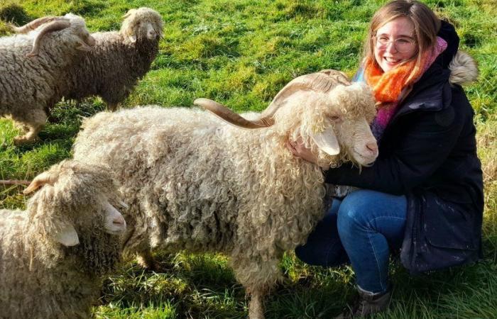 Emmanuelle verwandelt die Wolle ihrer Ziegen in Schätze