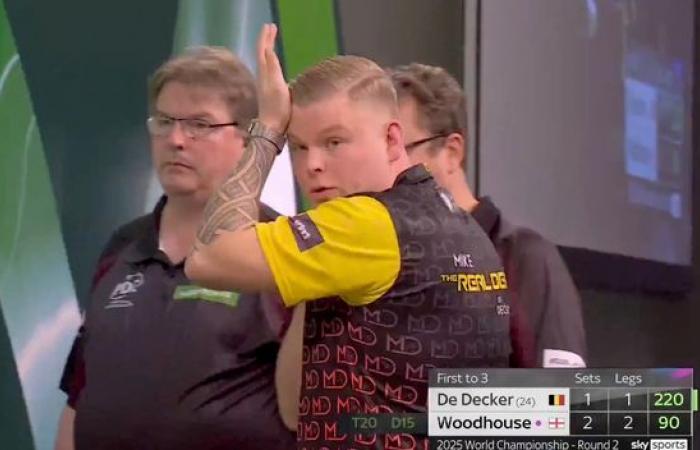 Riesiger Schock bei der Darts-Weltmeisterschaft, als der Hauptsieger im ersten Spiel ausschied