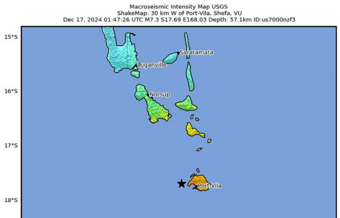 Heftiges Erdbeben vor der Küste von Vanuatu, ein Zeuge berichtet von Opfern