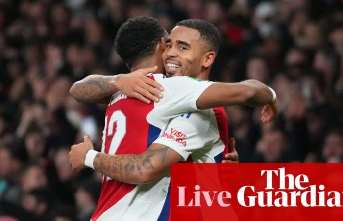 Arsenal – Crystal Palace 3:2: Viertelfinale des Carabao Cups – Live-Reaktion | Carabao-Cup