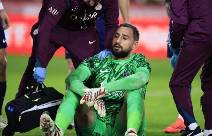 Gianluigi Donnarumma von PSG zieht sich im Ligue-1-Spiel eine schwere Gesichtsverletzung zu