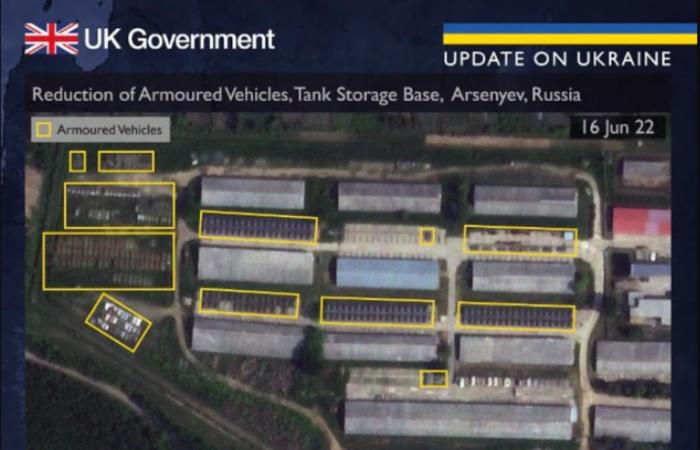 Krieg in der Ukraine: London enthüllt beeindruckende Satellitenbilder, die die Entwicklung der russischen Panzertruppen zeigen (FOTOS)