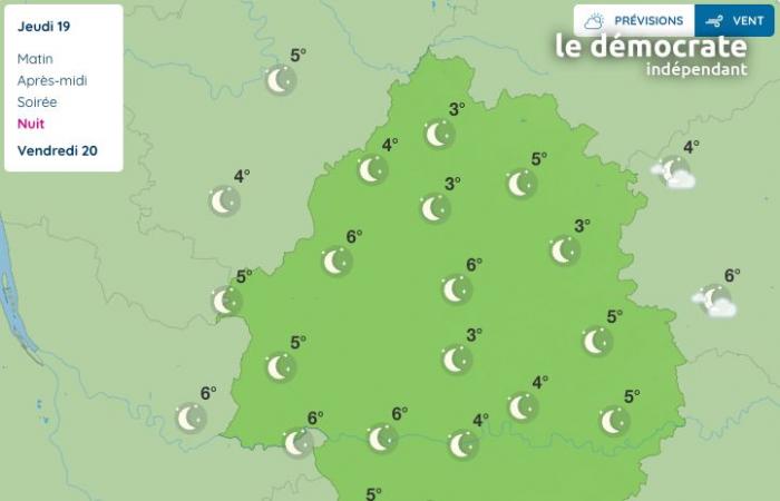 Dordogne. Wie wird das Wetter am Donnerstag, den 19. Dezember?