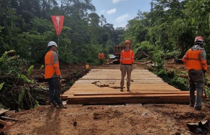 Papaichton-Maripasoula-Strecke: Gabali-Brücke repariert