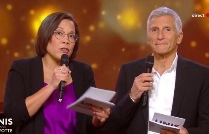 Zuschauer: Wie hoch ist das Ergebnis für „United for Mayotte“ mit Nagui und Karine Baste bei France 2, wenn man mit „Alexandra Ehle“ ohne Gegnerin bei France 3 konfrontiert wird?