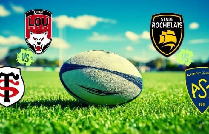 Ihre Rugby-Spiele von La Rochelle/Clermont und Lyon/Stade Toulousain zu welcher Zeit und auf welchem ​​Kanal?